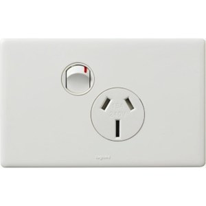 HPM Excel Life Single Horizontal 15Amp Socket - Choose Colour